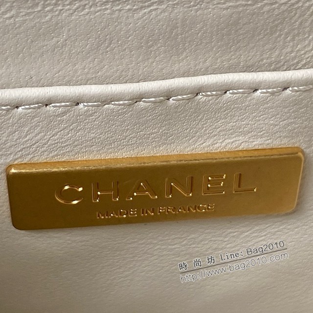 Chanel專櫃23S新款AS3973手柄化妝包 香奈兒小羊皮復古鏈條手提肩背女包 djc5399